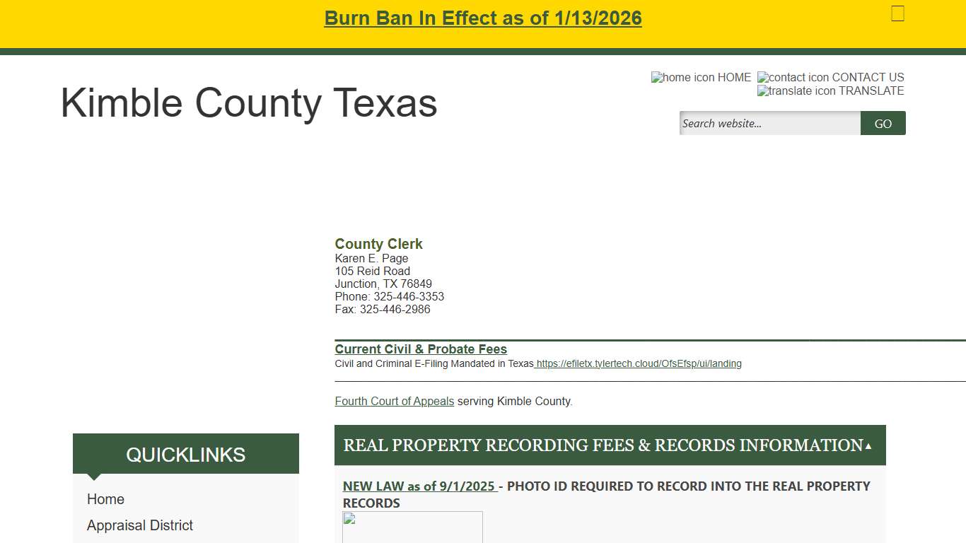 Kimble County, Texas